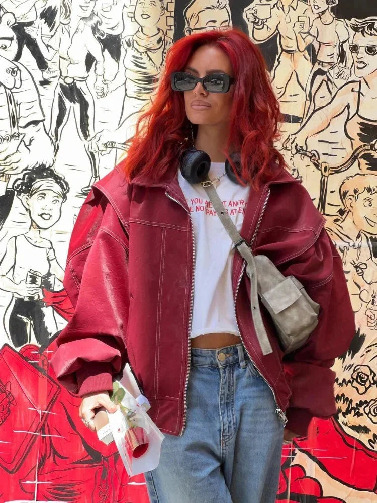 Elisa | bomber oversize con zip