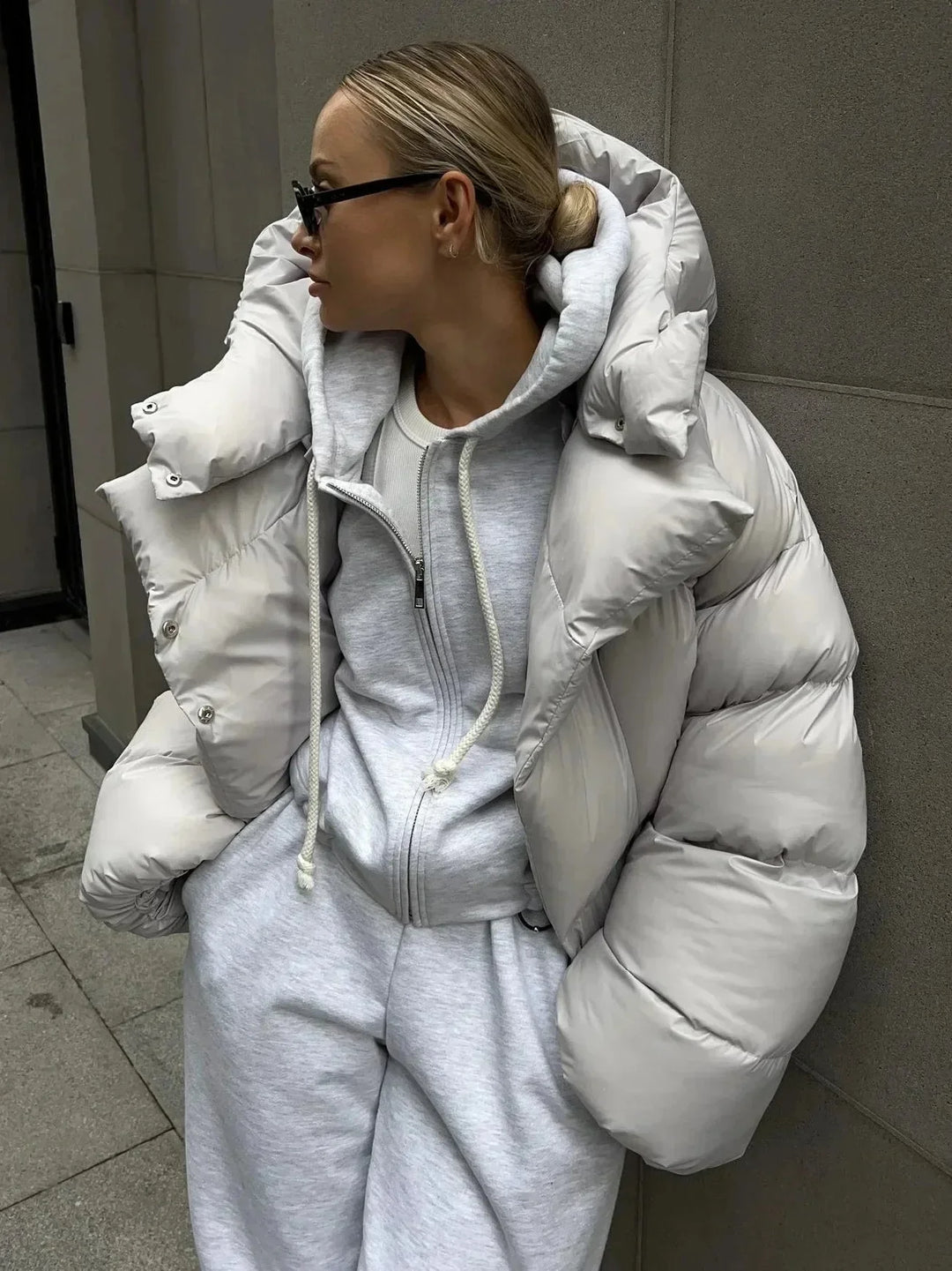 Vittoria | piumino oversize con collo alto