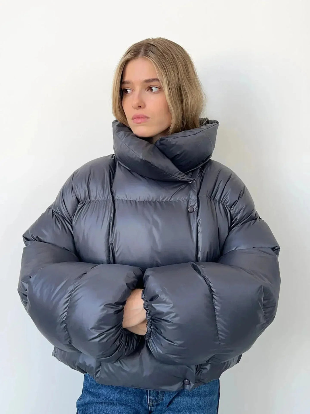 Vittoria | piumino oversize con collo alto