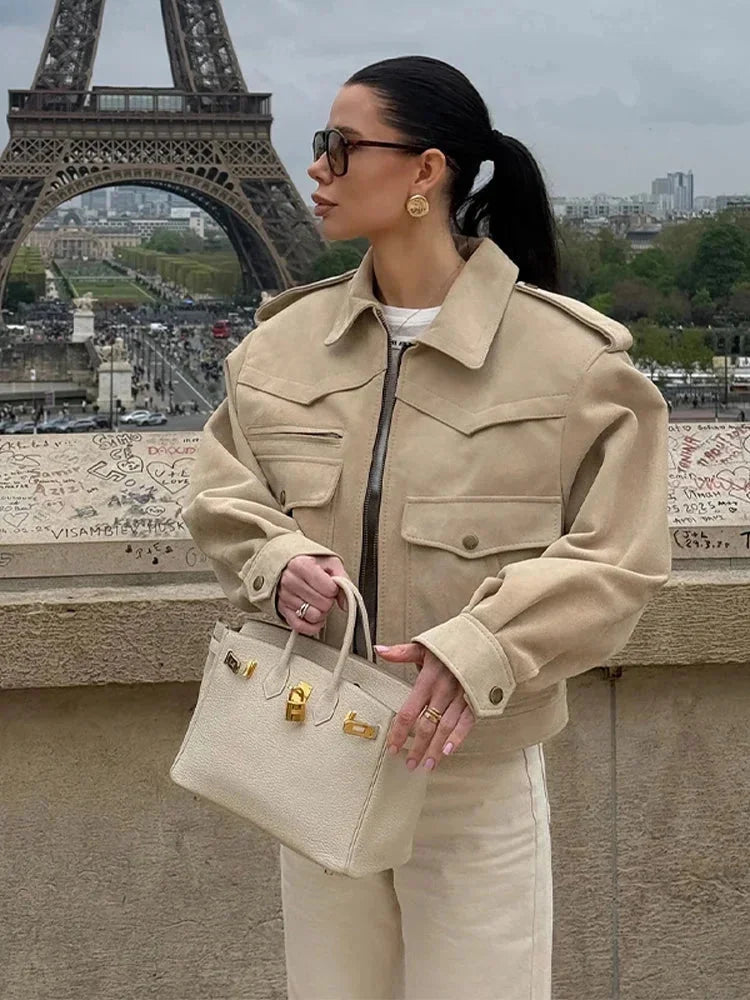 Ginevra | trench corto con revers