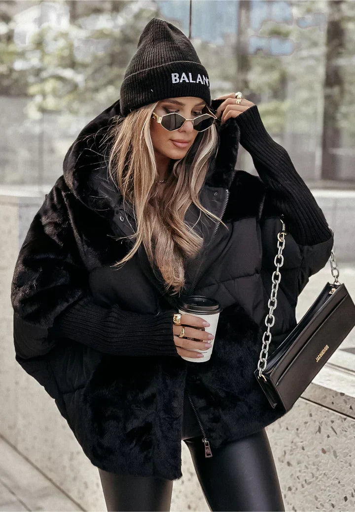 Rosella – piumino donna oversize effetto montone